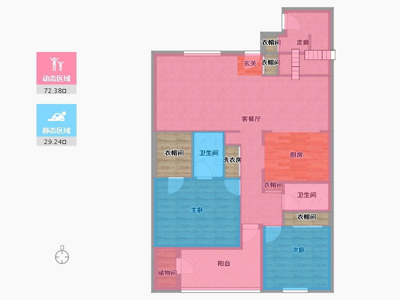 Florida-Orange-Calibre Bend Apartments-99.79-户型库-动静分区