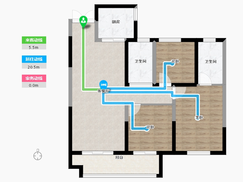 江西省-九江市-悦湖居-90.00-户型库-动静线