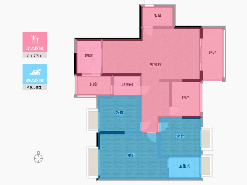 广西壮族自治区-南宁市-广西日报社-116.61-户型库-动静分区