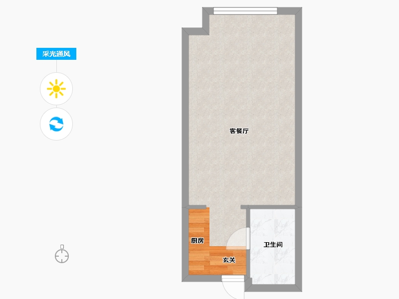 浙江省-宁波市-荣安西溪里-33.82-户型库-采光通风