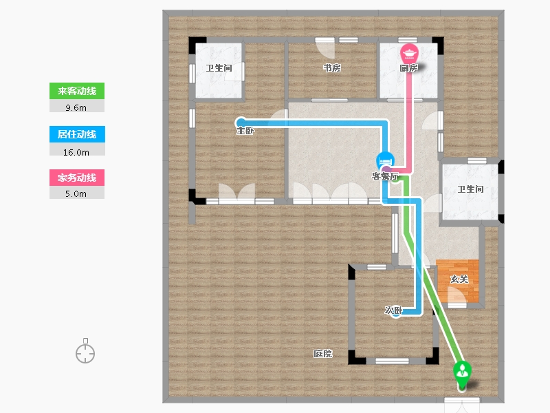 浙江省-宁波市-大爱书院小镇-201.81-户型库-动静线