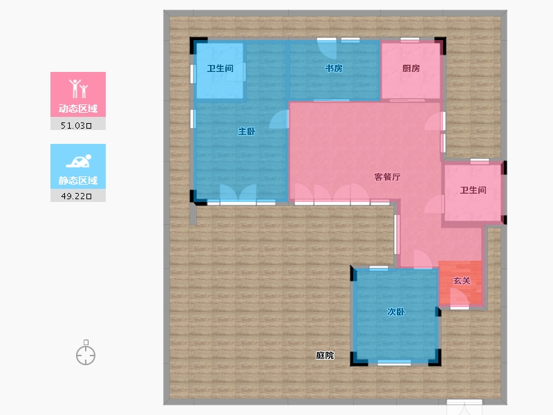 浙江省-宁波市-大爱书院小镇-201.81-户型库-动静分区