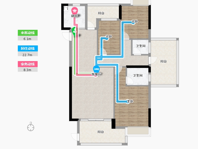 广东省-惠州市-锦绣一品-119.53-户型库-动静线