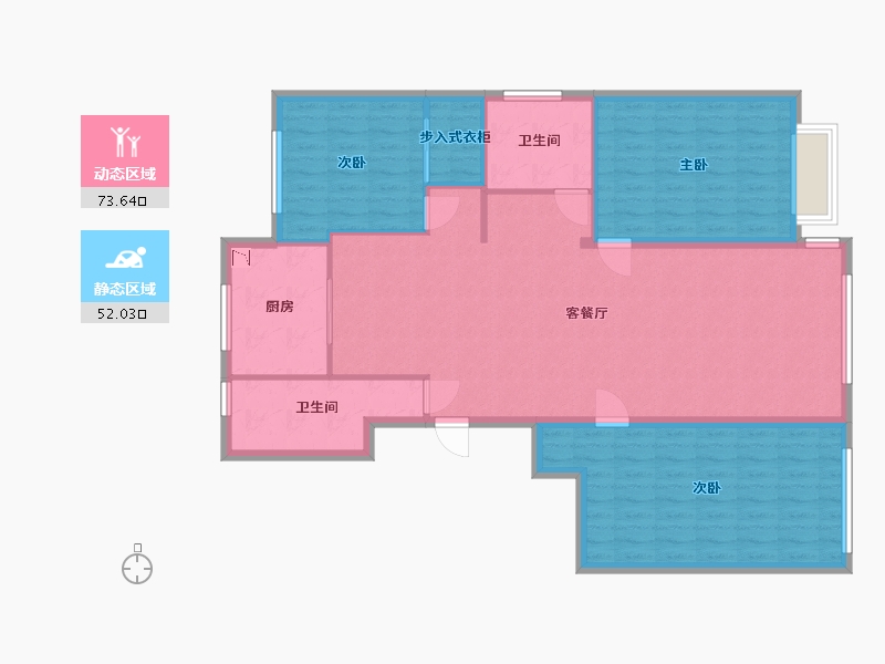 山东省-烟台市-和平鑫城-114.64-户型库-动静分区