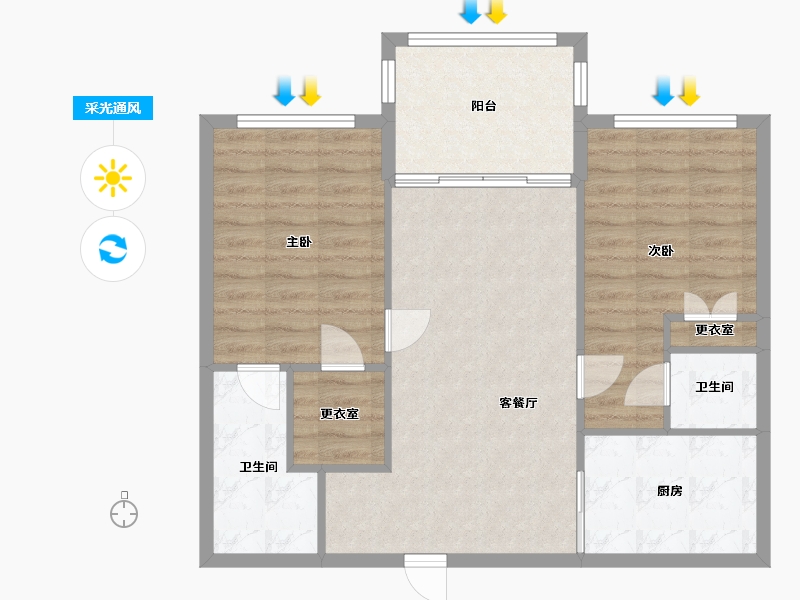 Florida-Palm Beach-Turnbury at Palm Beach Gardens-79.74-户型库-采光通风