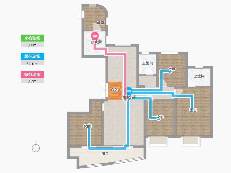 安徽省-合肥市-合肥启迪科技城水木园-118.60-户型库-动静线