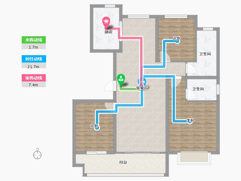 山东省-临沂市-裕隆文博苑-109.99-户型库-动静线