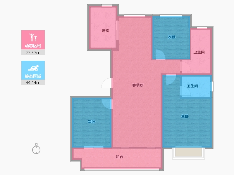 山东省-临沂市-裕隆文博苑-109.99-户型库-动静分区