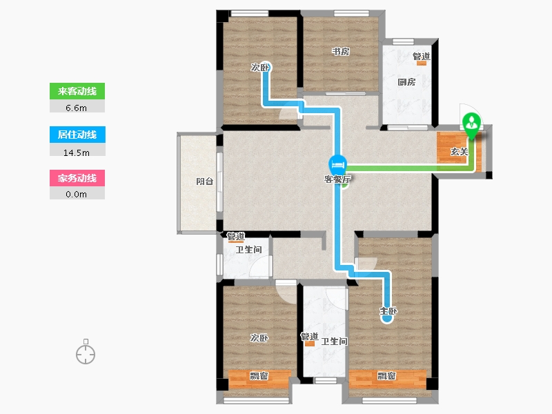 河南省-郑州市-万科城-120.00-户型库-动静线