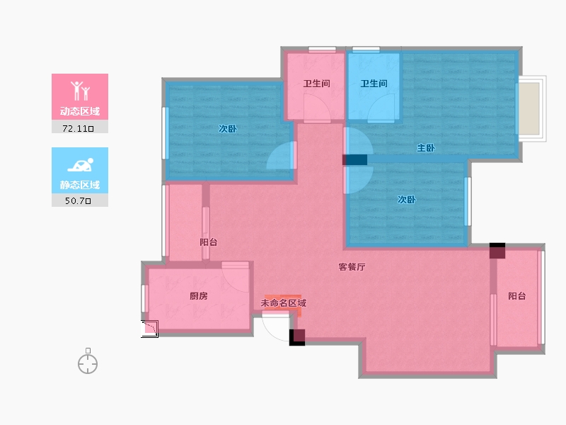 江西省-上饶市-稼轩花园-110.00-户型库-动静分区