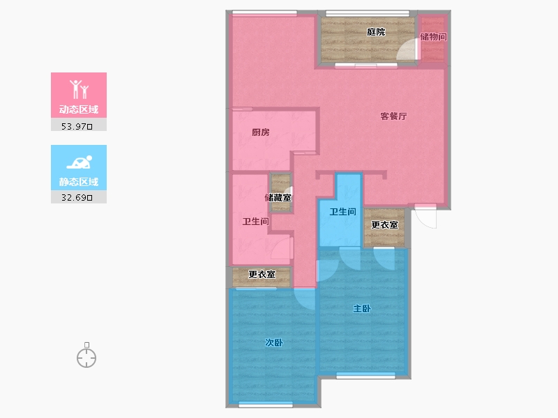 Florida-Orange-Lakeside Villas-89.20-户型库-动静分区