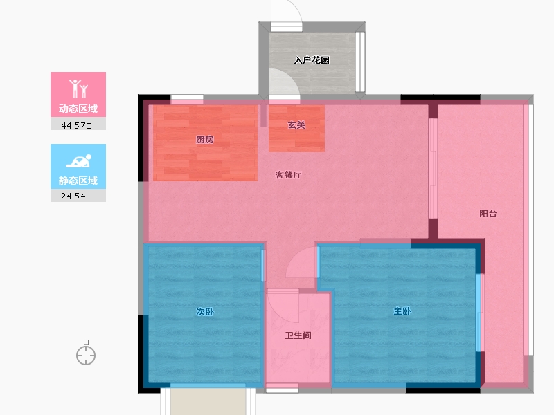 四川省-成都市-恒大御海天下-66.32-户型库-动静分区