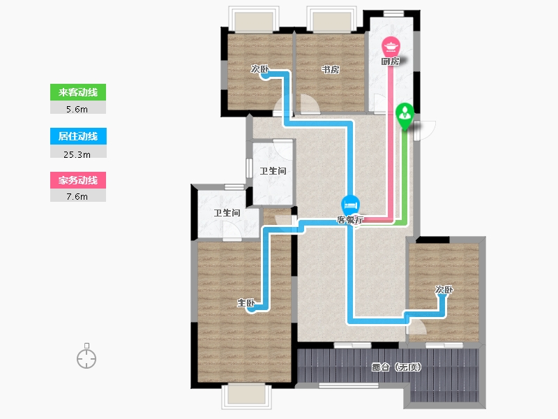 江苏省-无锡市-恒大悦珑湾-122.17-户型库-动静线