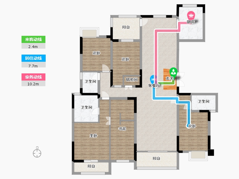 四川省-成都市-成金金语湾-176.28-户型库-动静线