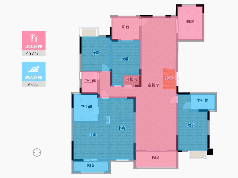 四川省-成都市-成金金语湾-176.28-户型库-动静分区