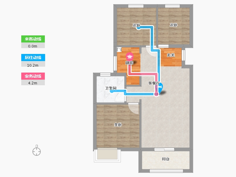 河北省-廊坊市-海伦堡・悦珑湾-67.09-户型库-动静线