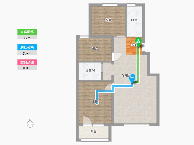 江苏省-南通市-首开缇香郡-68.56-户型库-动静线