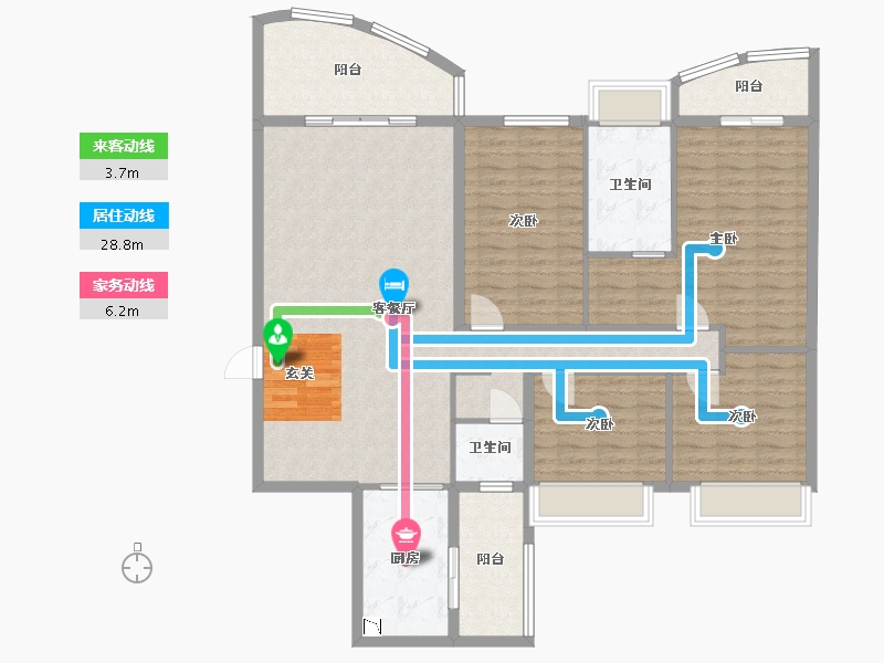 广西壮族自治区-南宁市-荣和山水美地-134.41-户型库-动静线