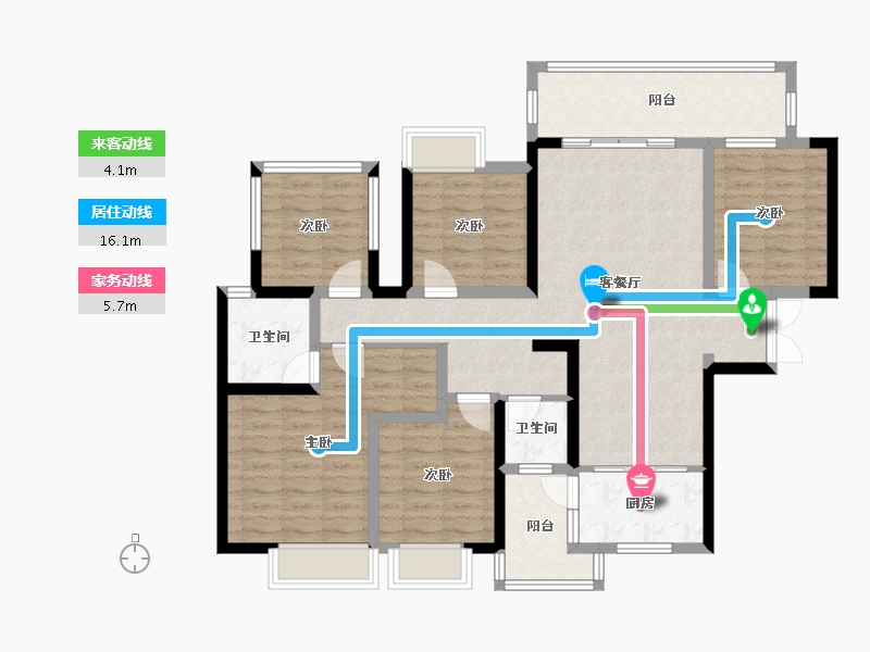 广西壮族自治区-南宁市-路桥壮美山湖-113.98-户型库-动静线