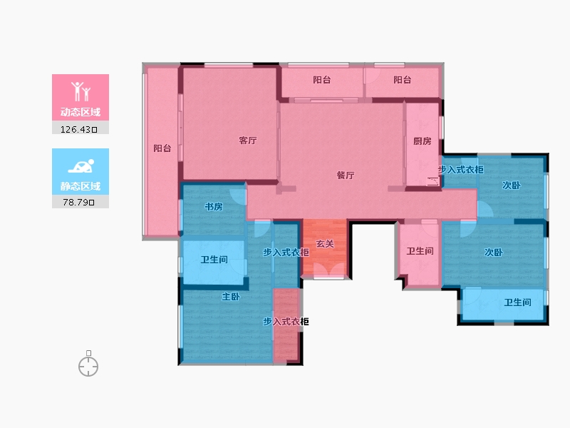 四川省-成都市-西派玺樾-184.69-户型库-动静分区