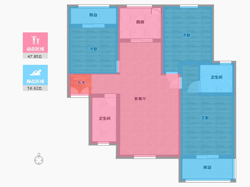 陕西省-西安市-智慧新城-92.22-户型库-动静分区