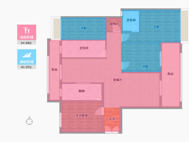 江西省-上饶市-中央首府-122.38-户型库-动静分区