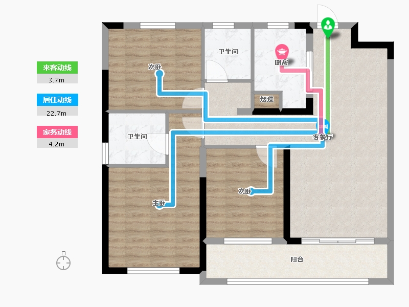 湖北省-武汉市-大华锦绣时代-93.60-户型库-动静线