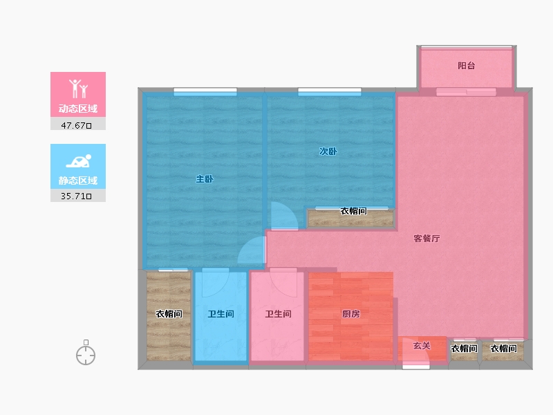 Florida-Miami-Dade-Beverly Hills Apartments-83.03-户型库-动静分区