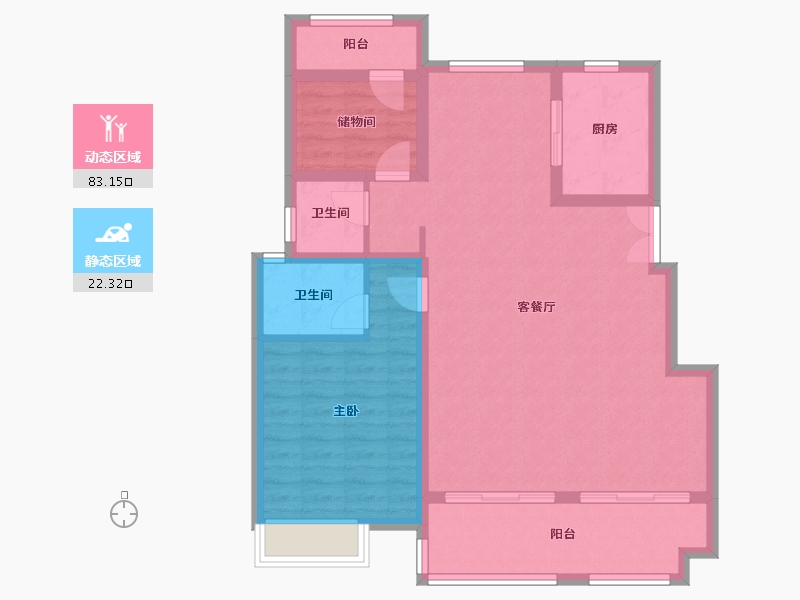 安徽省-亳州市-三巽-95.21-户型库-动静分区