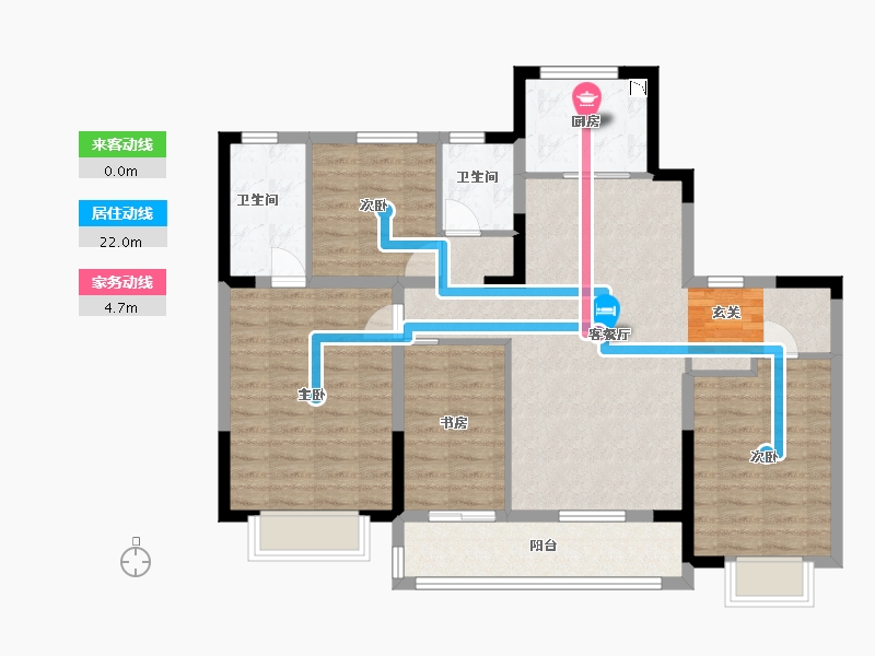 江苏省-南京市-中建熙元府-101.84-户型库-动静线