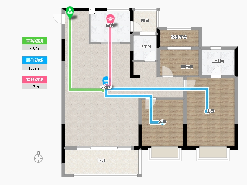 河南省-安阳市-建业壹号城邦-120.53-户型库-动静线