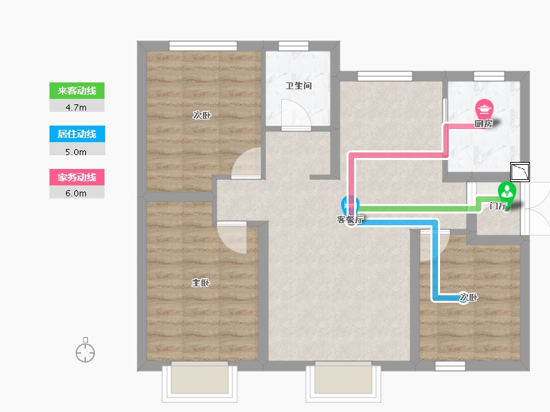 新疆维吾尔自治区-乌鲁木齐市-特变·金满城-72.51-户型库-动静线