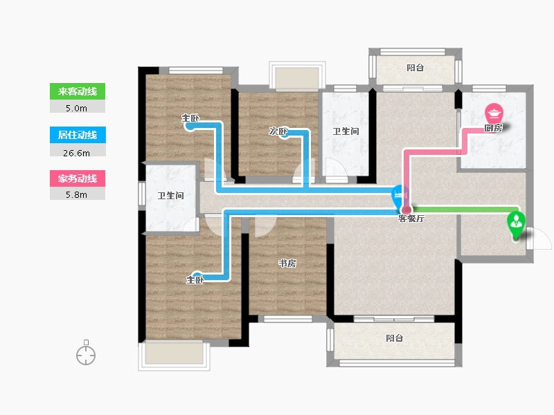 广东省-惠州市-实地常春藤-108.08-户型库-动静线