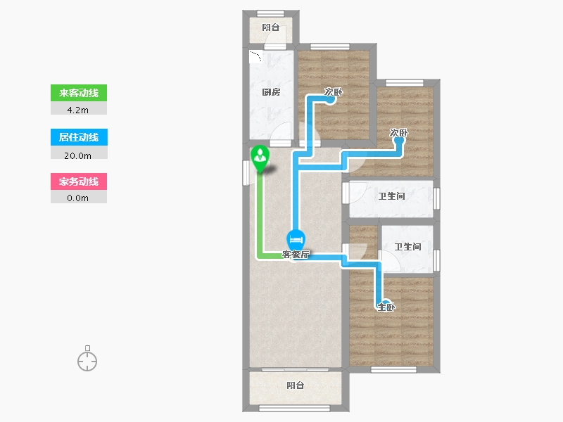 河北省-唐山市-柒麟湾-75.21-户型库-动静线