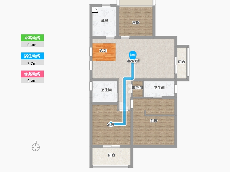 安徽省-蚌埠市-鹏欣天珑天�h-95.20-户型库-动静线