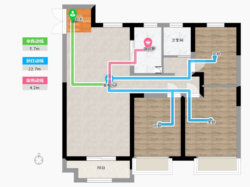 内蒙古自治区-包头市-中国铁建・景晟学府-78.37-户型库-动静线