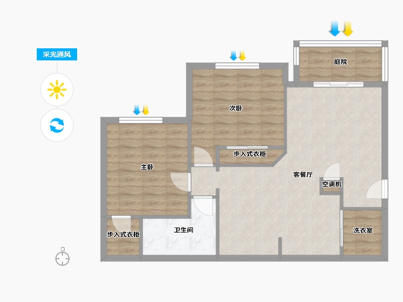 Florida-Miami-Dade-Palms of Doral-77.97-户型库-采光通风