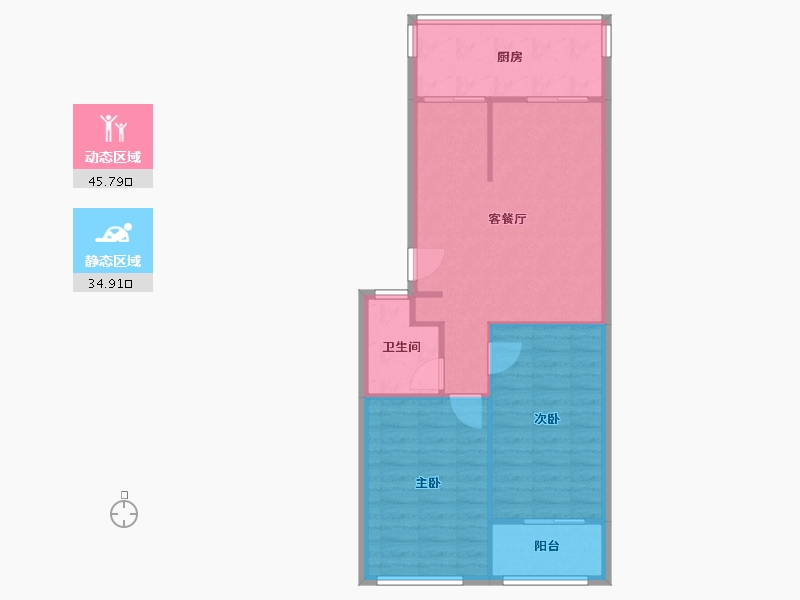 陕西省-西安市-航天小区-73.80-户型库-动静分区