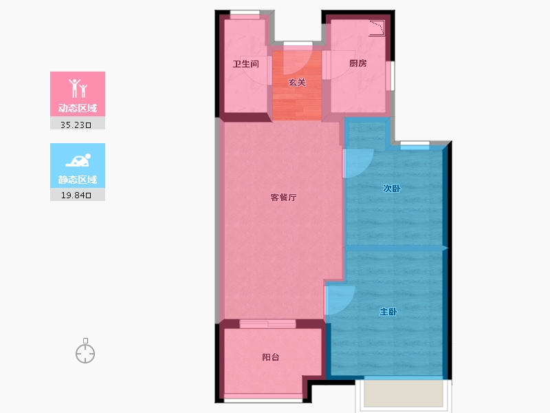 江苏省-南京市-平治南苑-48.39-户型库-动静分区