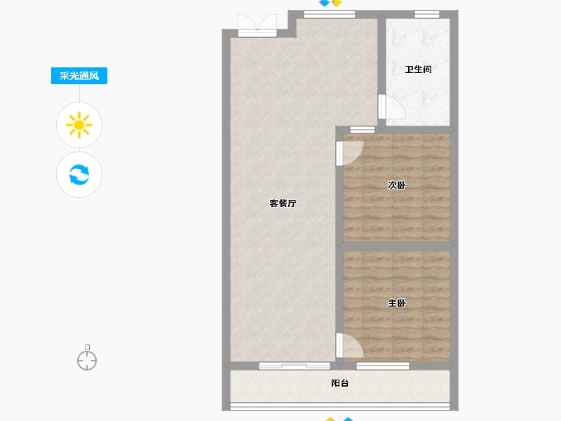 青海省-海南藏族自治州-香江・温泉人家-79.56-户型库-采光通风