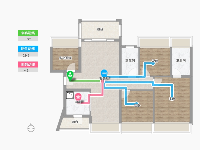 广东省-肇庆市-龙光玖龙湖-84.50-户型库-动静线