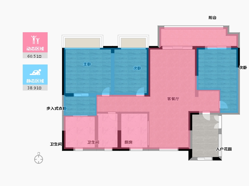 山东省-济南市-锦悦府-95.00-户型库-动静分区