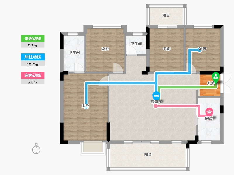 湖南省-长沙市-润和・谷山郡-108.00-户型库-动静线