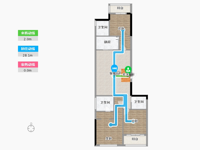 浙江省-杭州市-凤起潮鸣-107.98-户型库-动静线