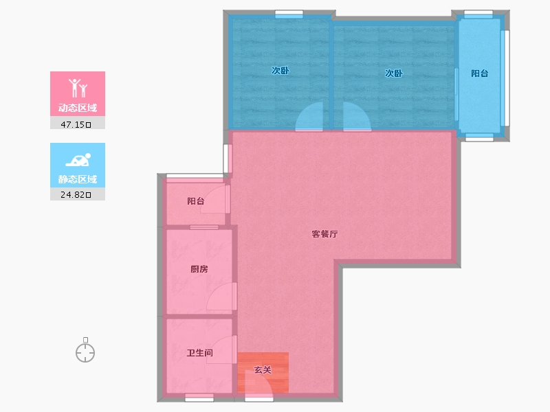 广东省-广州市-今日丽舍-65.36-户型库-动静分区