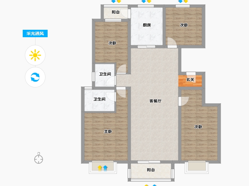 河北省-保定市-京南一品-118.28-户型库-采光通风