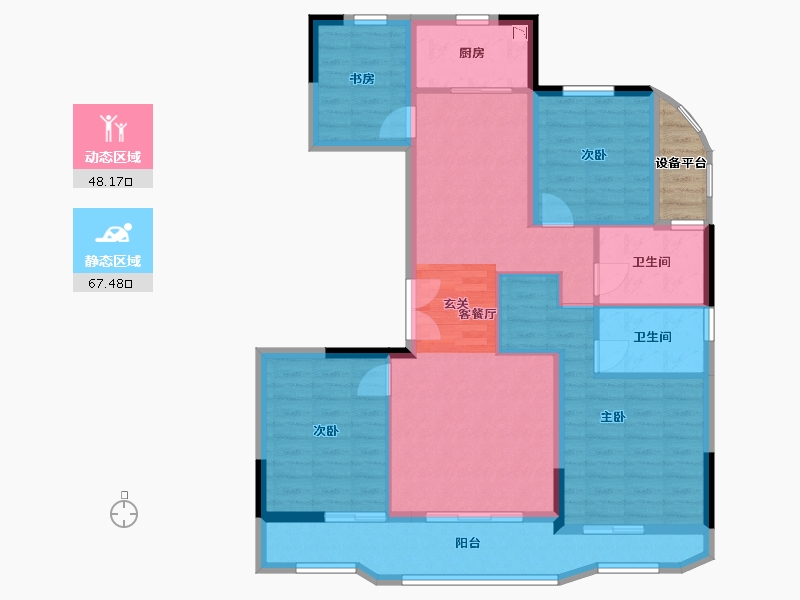 浙江省-嘉兴市-金昌香湖印-106.53-户型库-动静分区