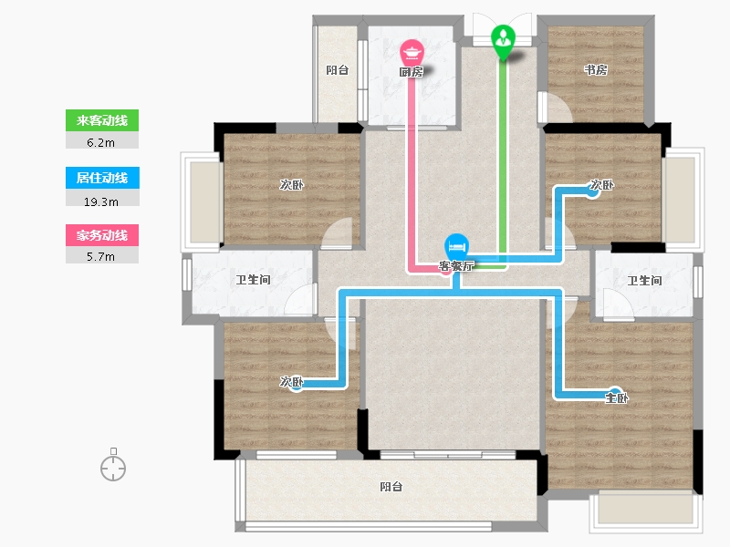 广西壮族自治区-玉林市-汇丰名城-124.36-户型库-动静线