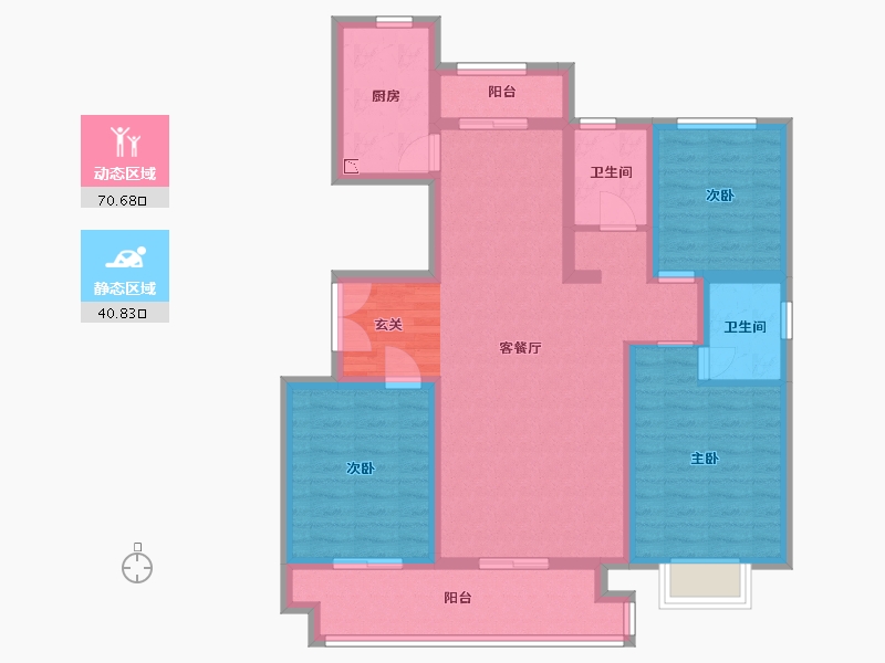 山东省-临沂市-泰鑫御园-98.73-户型库-动静分区