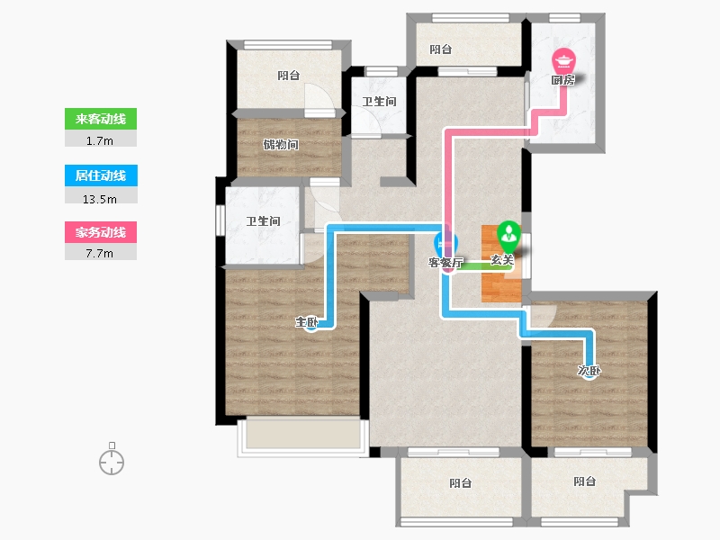 河南省-南阳市-新旭・京华府-99.99-户型库-动静线